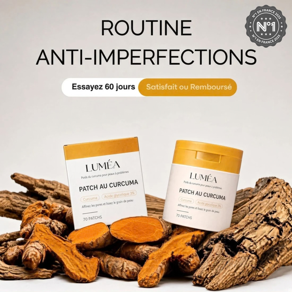 Patchs au curcuma Luméa